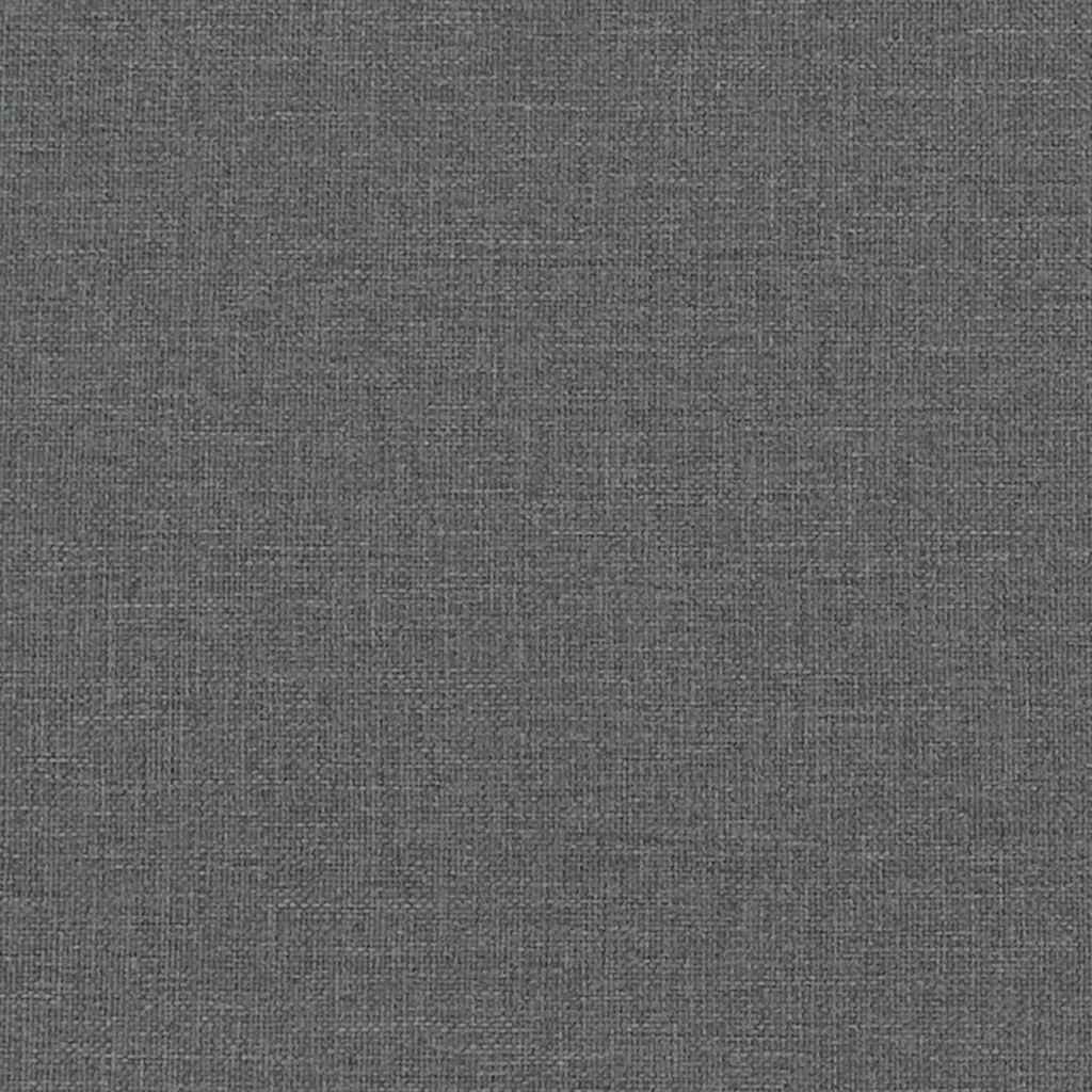 vidaXL Πολυθρόνα Relax Σκούρο Γκρι Υφασμάτινη με Σκαμπό