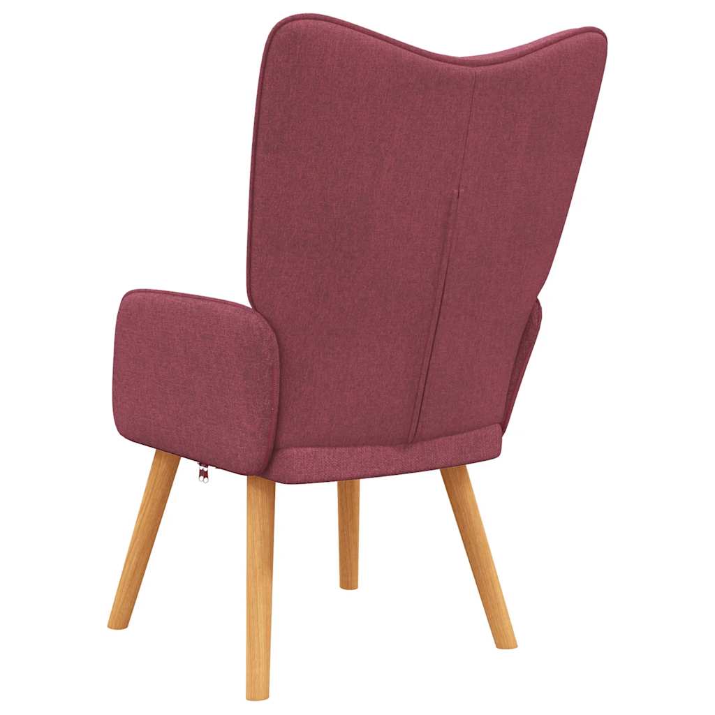 vidaXL Πολυθρόνα Relax Μπορντό Υφασμάτινη