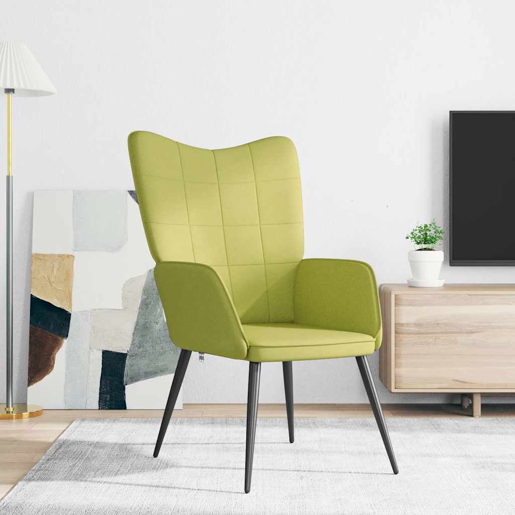 vidaXL Πολυθρόνα Relax Πράσινη Υφασμάτινη