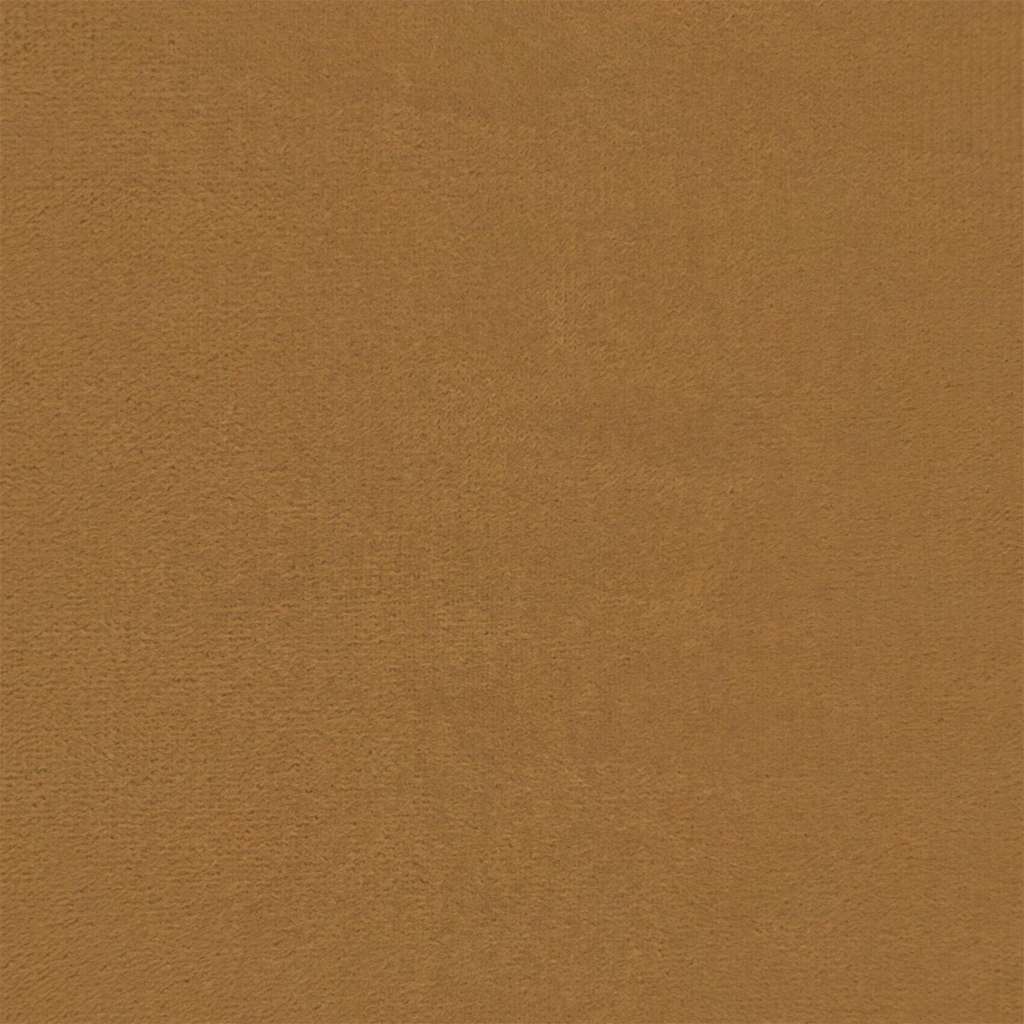 vidaXL Πολυθρόνα Relax Καφέ Βελούδινη με Σκαμπό