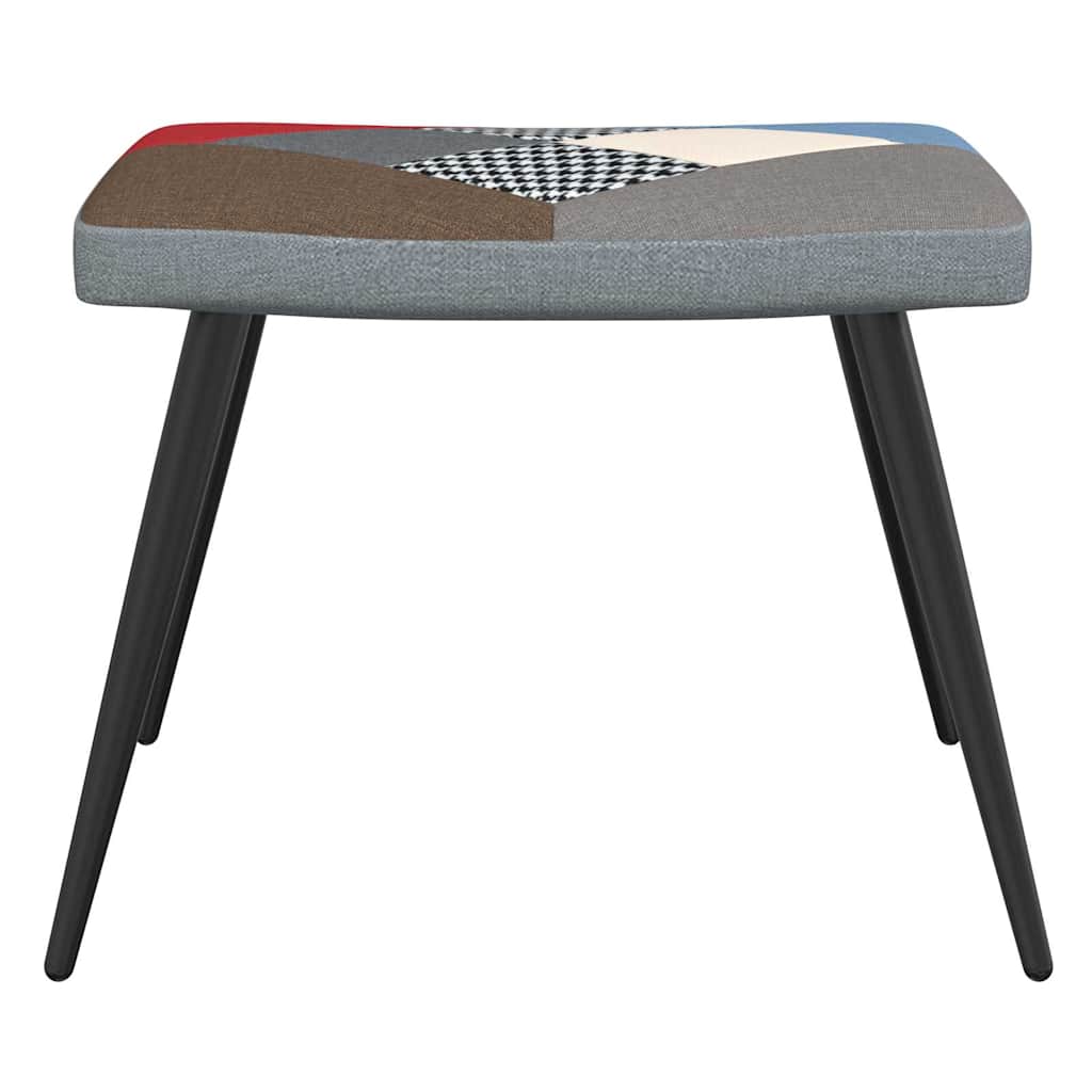 vidaXL Πολυθρόνα Relax Σχέδιο Patchwork Υφασμάτινη με Σκαμπό