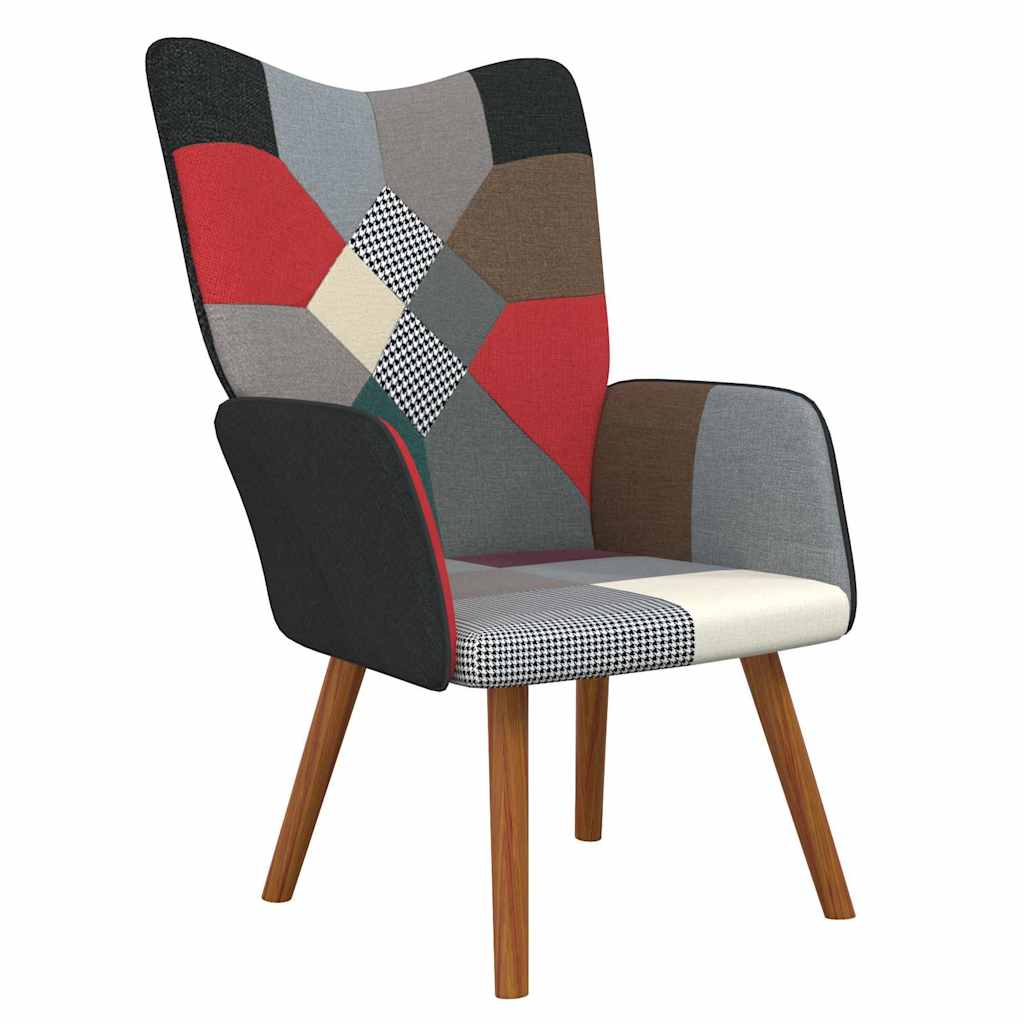vidaXL Πολυθρόνα Relax Σχέδιο Patchwork Υφασμάτινη