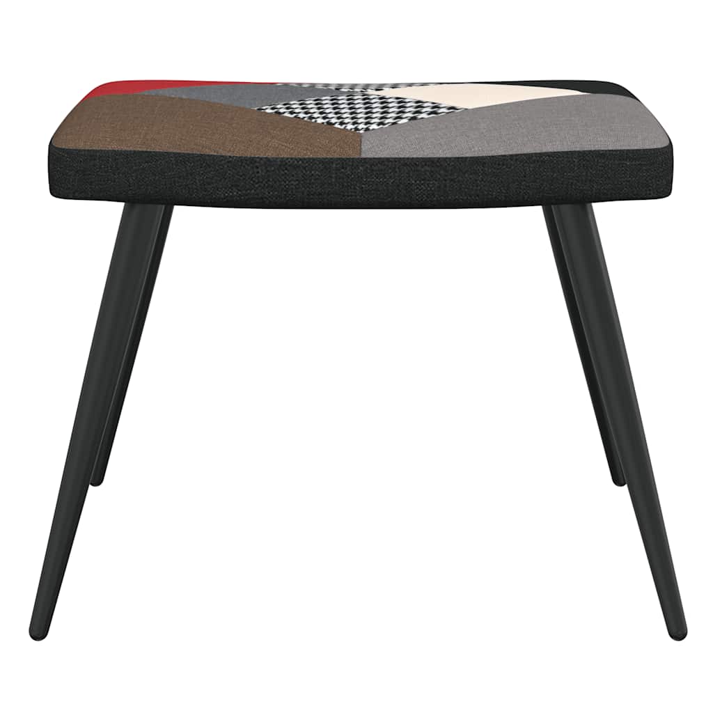 vidaXL Πολυθρόνα Relax Σχέδιο Patchwork Υφασμάτινη με Σκαμπό