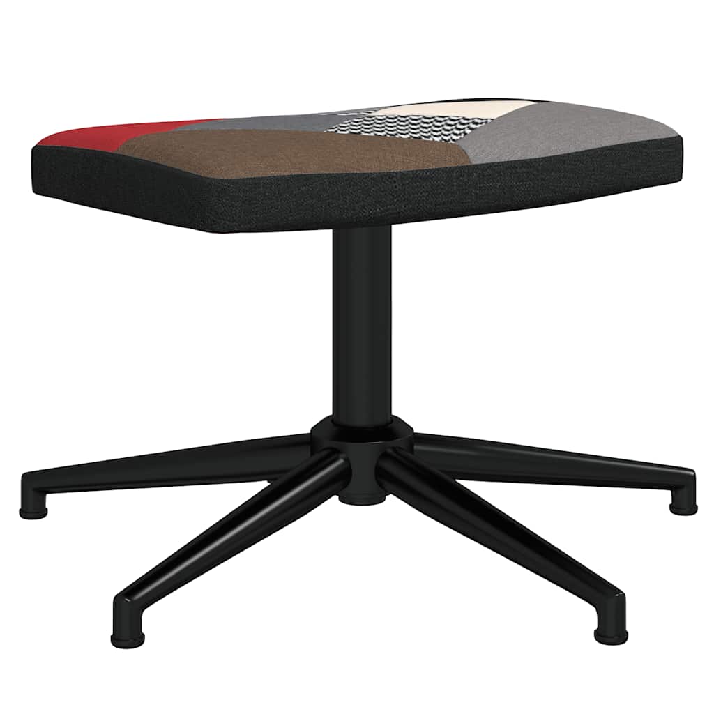 vidaXL Πολυθρόνα Relax Σχέδιο Patchwork Υφασμάτινη με Σκαμπό