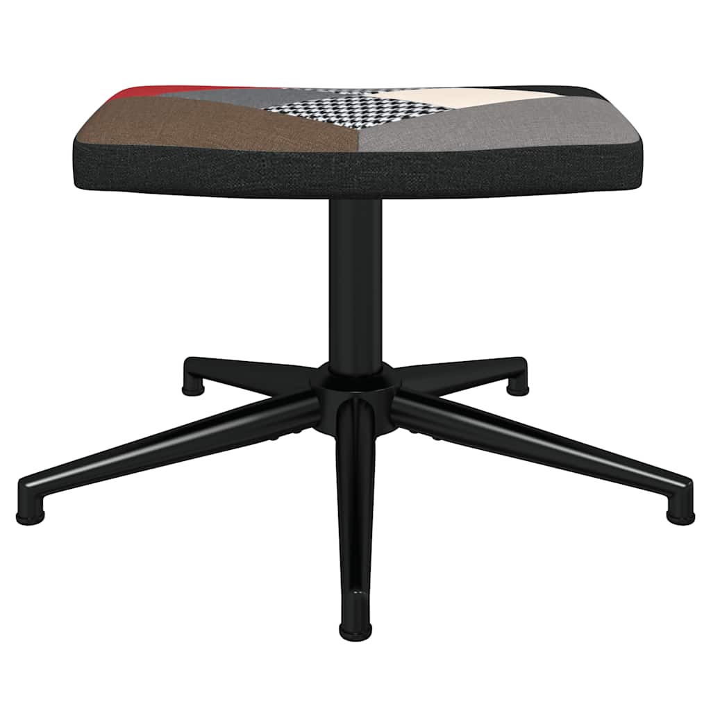 vidaXL Πολυθρόνα Relax Σχέδιο Patchwork Υφασμάτινη με Σκαμπό