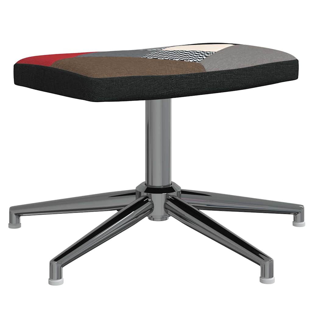 vidaXL Πολυθρόνα Relax Σχέδιο Patchwork Υφασμάτινη με Σκαμπό