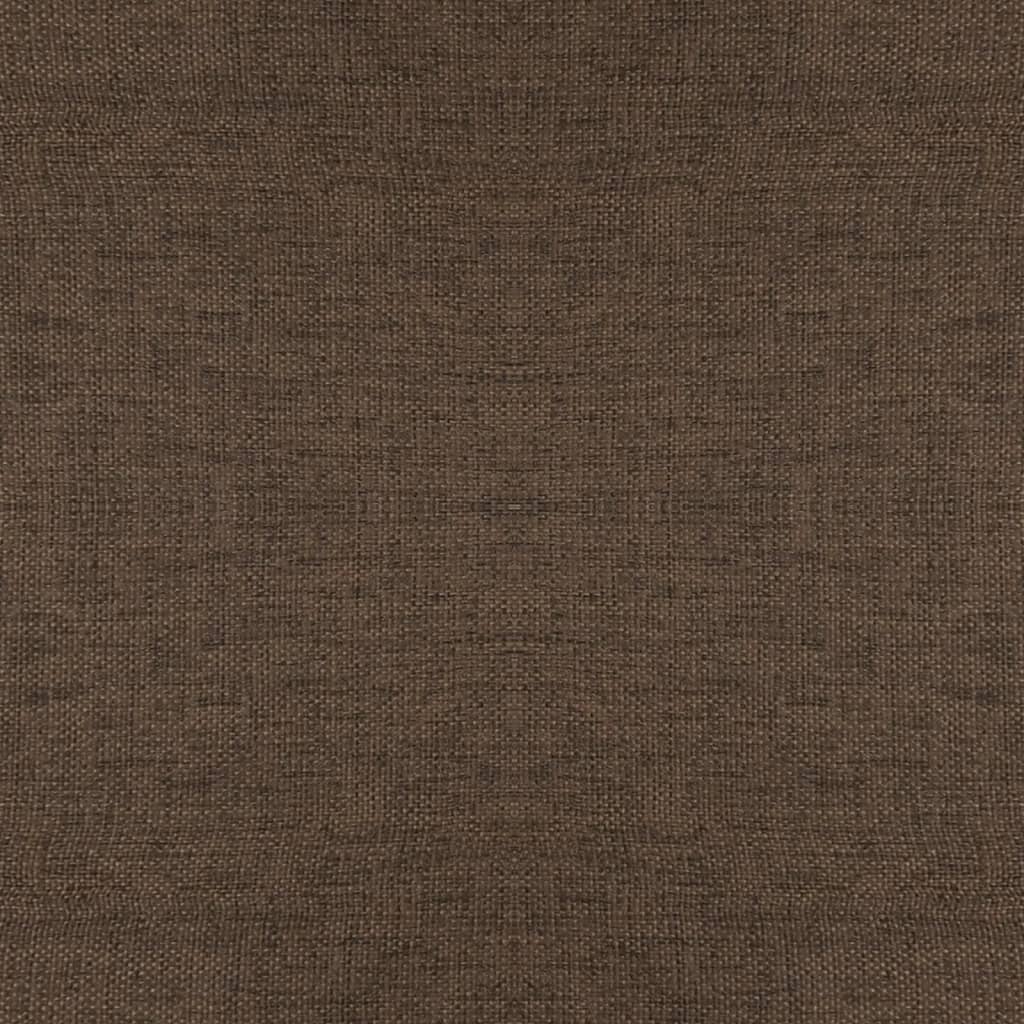 vidaXL Σκαμπό με Ξύλινα Πόδια Καφέ Υφασμάτινο