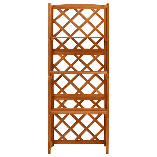 vidaXL Καφασωτό με Ράφια 55 x 30 x 140 εκ. από Μασίφ Ξύλο Ελάτης