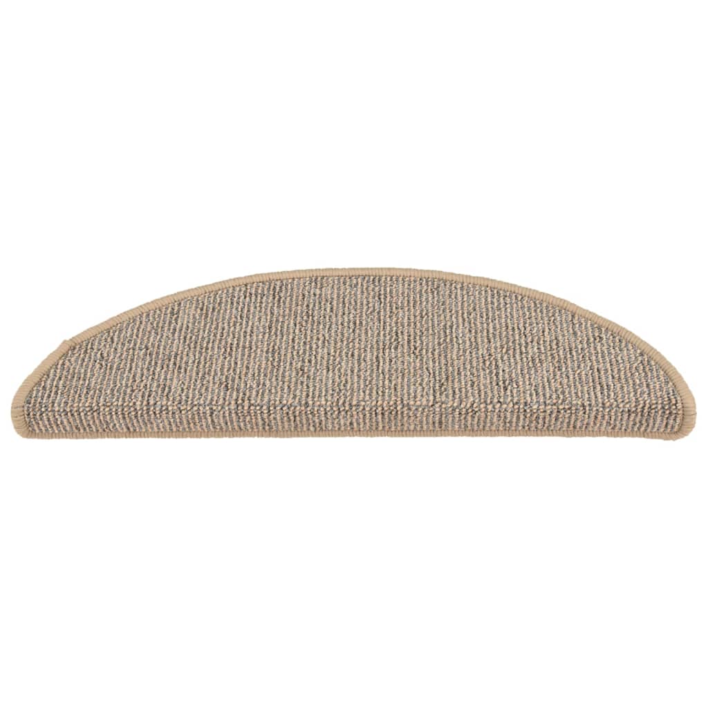 vidaXL Πατάκια Σκάλας Μοκέτα 15 τεμ. Καφέ 56 x 17 x 3 εκ.