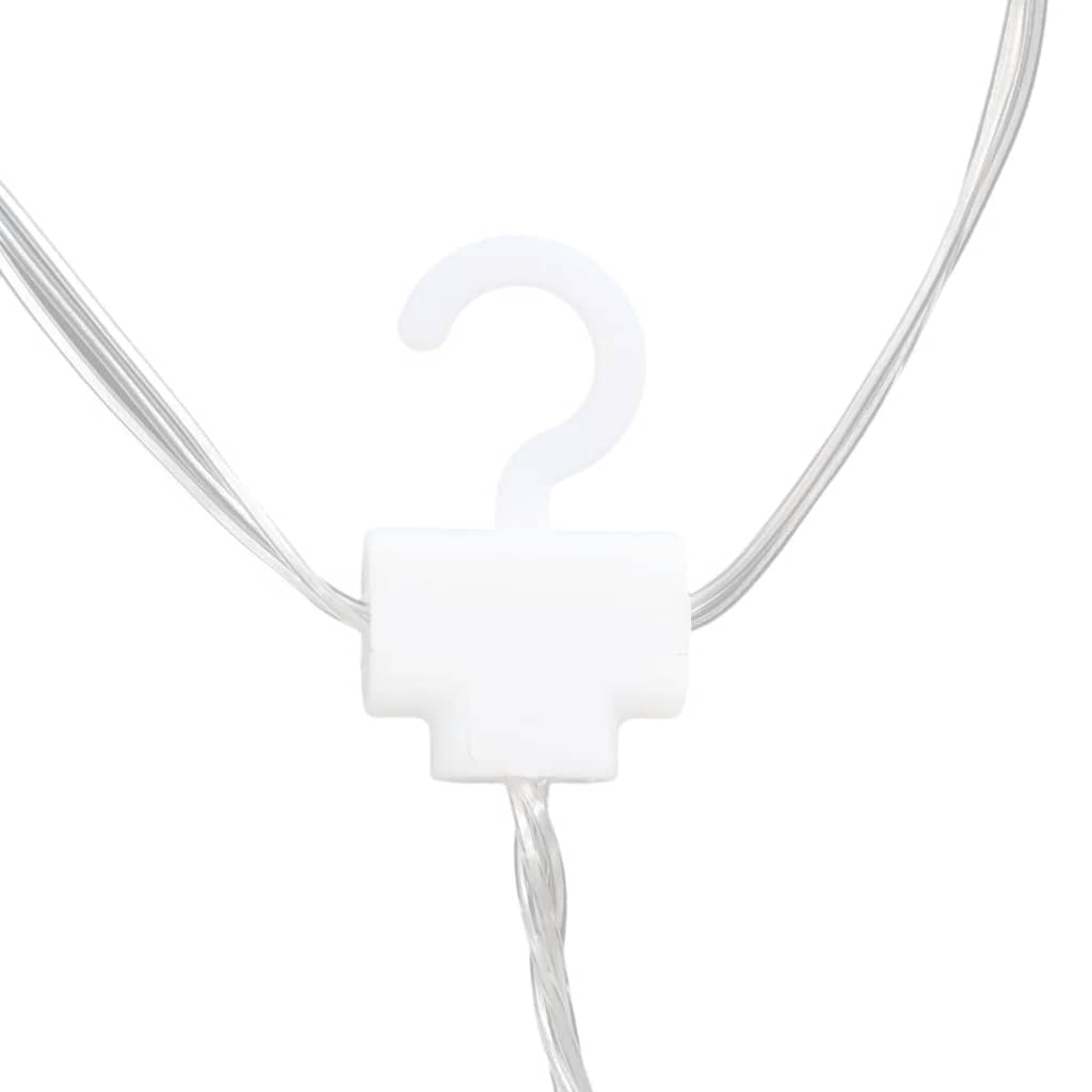 vidaXL Λαμπάκια σε Σχήμα Αστέρι & Φεγγάρι Θερμό Λευκό Χειριστ. 138 LED