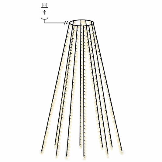 vidaXL Χριστουγεννιάτικα Λαμπάκια Χταπόδι 400 LED Ψυχρό Λευκό 400 εκ.