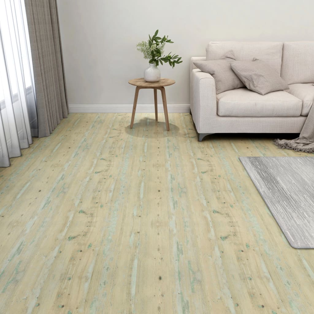 vidaXL Δάπεδο Αυτοκόλλητο Ανοιχτό Καφέ 20 τεμ. 1,86 μ² από PVC