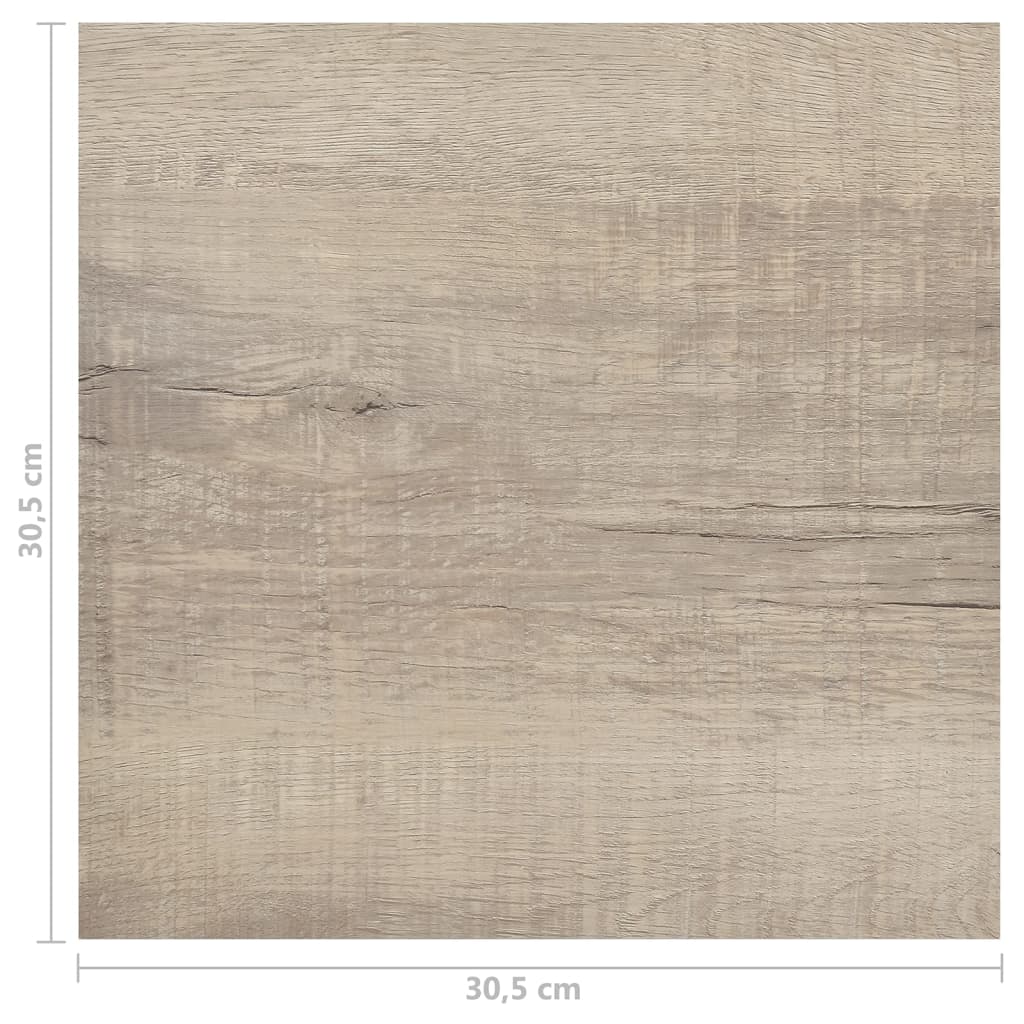 vidaXL Δάπεδο Αυτοκόλλητο Taupe 20 τεμ. 1,86 μ² από PVC