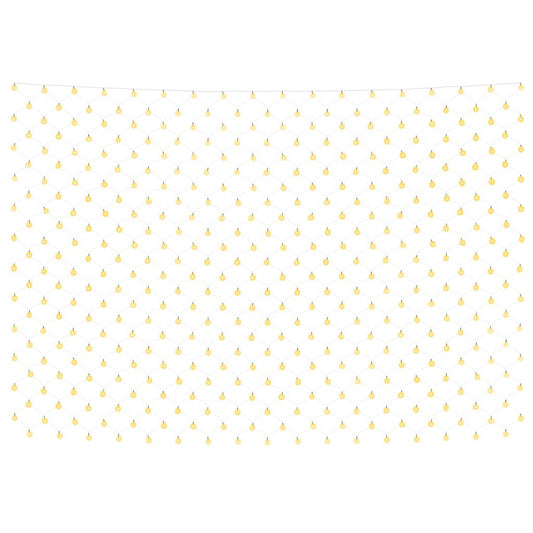 vidaXL Χριστουγεννιάτικα Φωτάκια Δίχτυ Λευκά Εσ/Εξ. Χώρου 4x4μ 544 LED