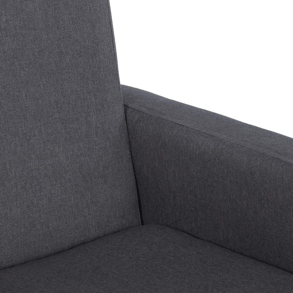 vidaXL Κουνιστή Πολυθρόνα Σκούρο Γκρι Υφασμάτινη
