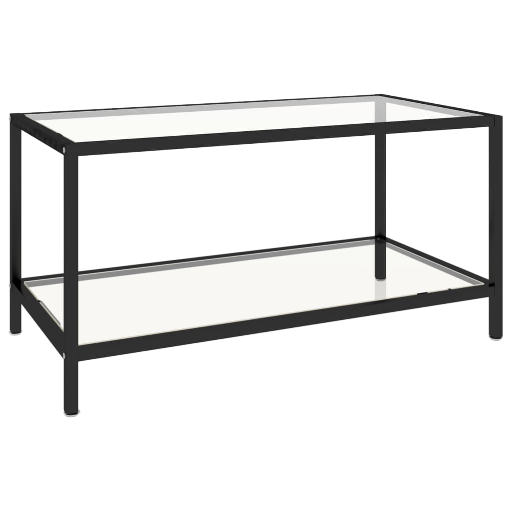 vidaXL Τραπεζάκια 2 τεμ. Διάφανα από Ψημένο Γυαλί