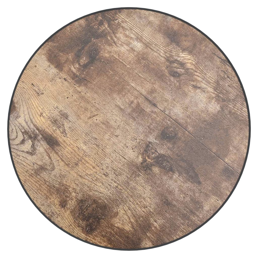 vidaXL Τραπεζάκι Μαύρο / Κίτρινο Ø35 εκ. από MDF