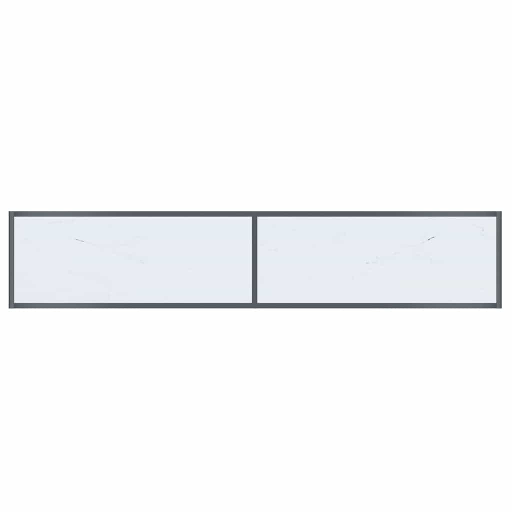 vidaXL Τραπέζι Κονσόλα Λευκό 180 x 35 x 75,5 εκ. από Ψημένο Γυαλί