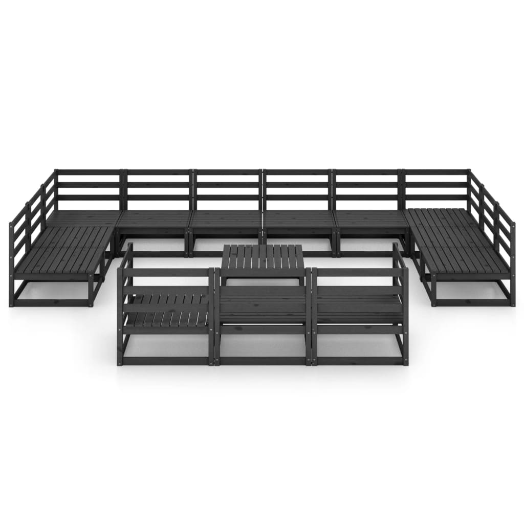 vidaXL Σαλόνι Κήπου 14 Τεμαχίων από Μασίφ Ξύλο Πεύκου