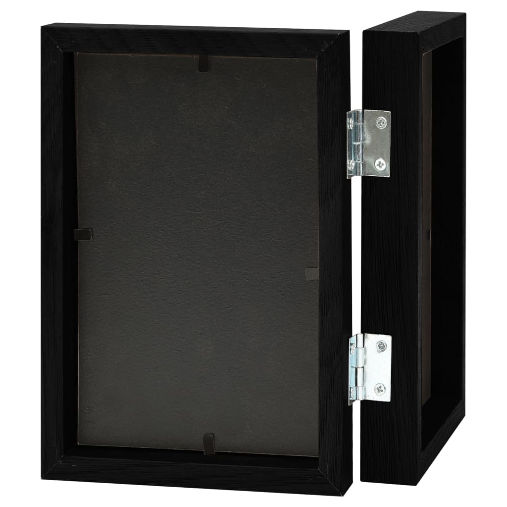 vidaXL Διπλή Κορνίζα Κολάζ Μαύρη 2 x (21 x 29,7 εκ.)