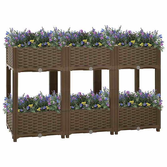 vidaXL Ζαρντινιέρα 120 x 40 x 71 εκ. από Πολυπροπυλένιο