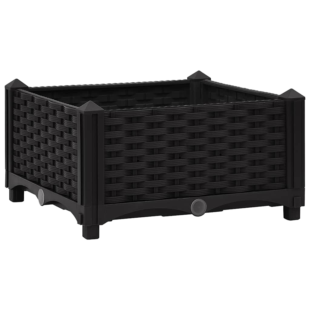 vidaXL Ζαρντινιέρα 40 x 40 x 23 εκ. από Πολυπροπυλένιο
