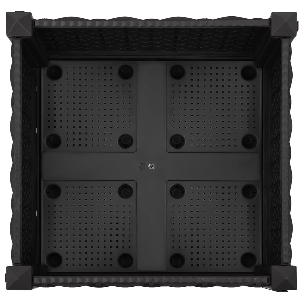 vidaXL Ζαρντινιέρα 40 x 40 x 23 εκ. από Πολυπροπυλένιο