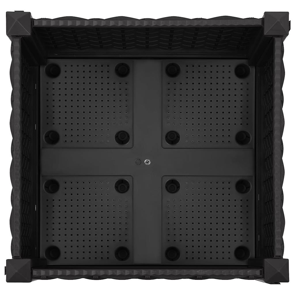 vidaXL Ζαρντινιέρα 40 x 40 x 23 εκ. από Πολυπροπυλένιο