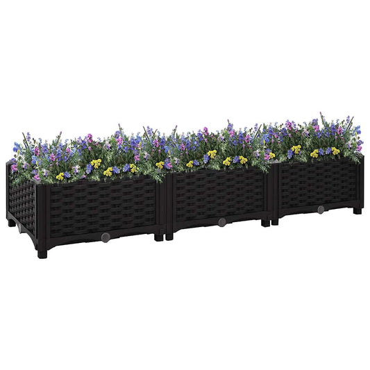 vidaXL Ζαρντινιέρα 120 x 40 x 23 εκ. από Πολυπροπυλένιο