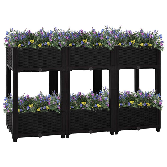 vidaXL Ζαρντινιέρα 120 x 40 x 71 εκ. από Πολυπροπυλένιο