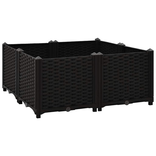 vidaXL Ζαρντινιέρα 80 x 80 x 38 εκ. από Πολυπροπυλένιο