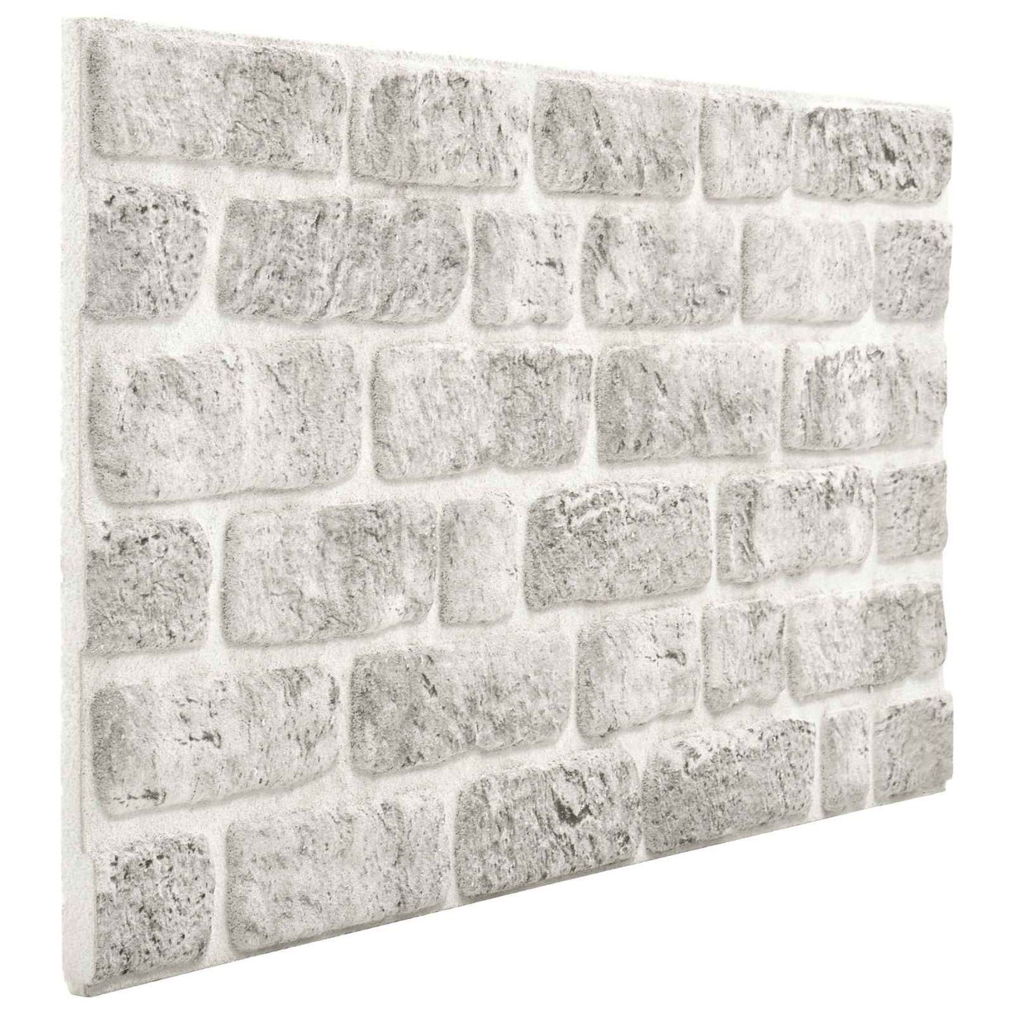 vidaXL Πάνελ τοίχου 10 pcs Ανοιχτό γκρι 100 x 50 cm Αφρός EPS
