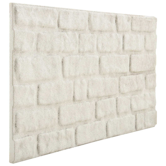 vidaXL Πάνελ τοίχου 10 pcs Λευκό 100 x 50 cm Αφρός EPS