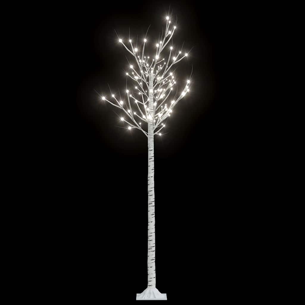 vidaXL Χριστουγ. Δέντρο Εξωτ./Εσωτ. Χώρου 200LED Ψυχρό Λευκό 1,8μ Ιτιά