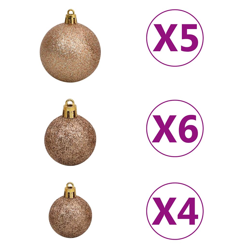 vidaXL Χριστουγ. Δέντρο Έλατο Nordmann LED/Μπάλες Πράσινο 150 εκ.