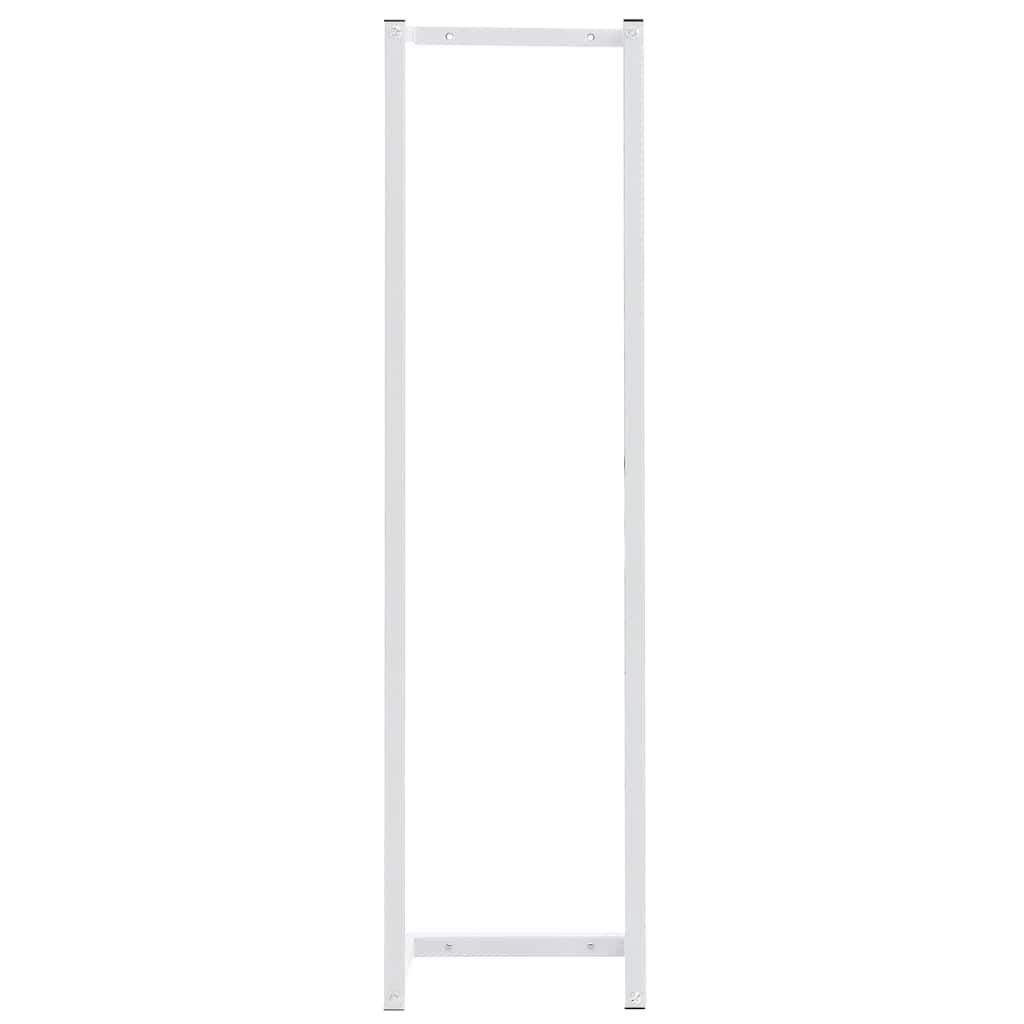 vidaXL Βάση για Πετσέτες Επιτοίχια Λευκή 25 x 20 x 95 εκ. Ατσάλινη
