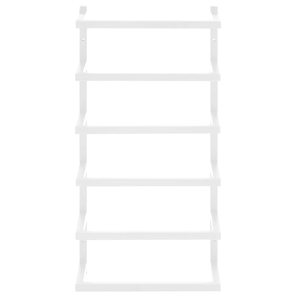 vidaXL Βάση για Πετσέτες Επιτοίχια Λευκή 24 x 12 x 48 εκ. Ατσάλινη