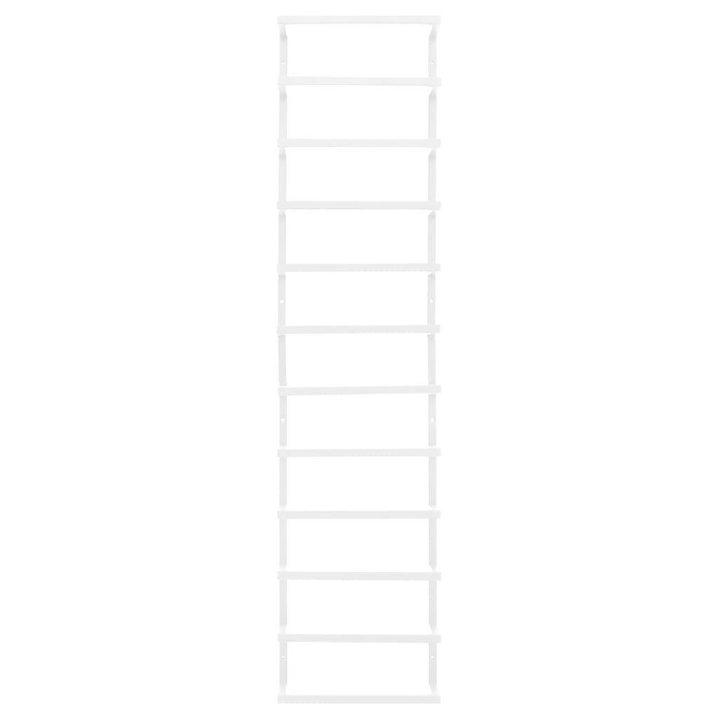 vidaXL Βάση για Πετσέτες Επιτοίχια Λευκή 24 x 12 x 96 εκ. Ατσάλινη