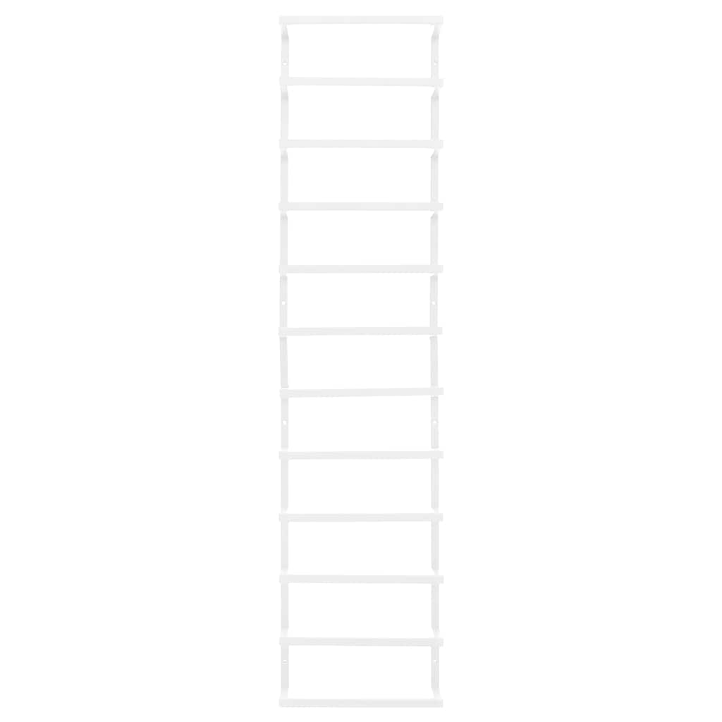 vidaXL Βάση για Πετσέτες Επιτοίχια Λευκή 24 x 12 x 96 εκ. Ατσάλινη