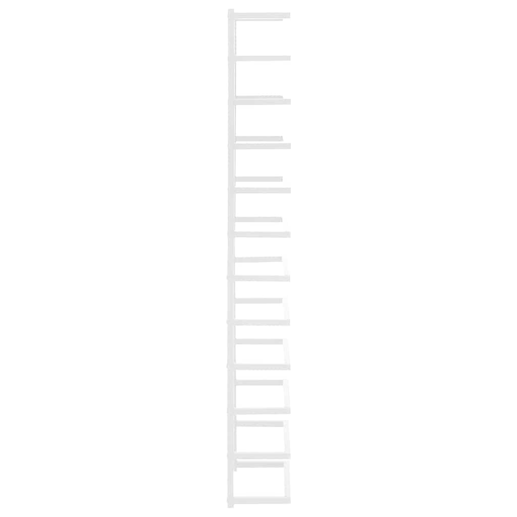 vidaXL Βάση για Πετσέτες Επιτοίχια Λευκή 24 x 12 x 96 εκ. Ατσάλινη