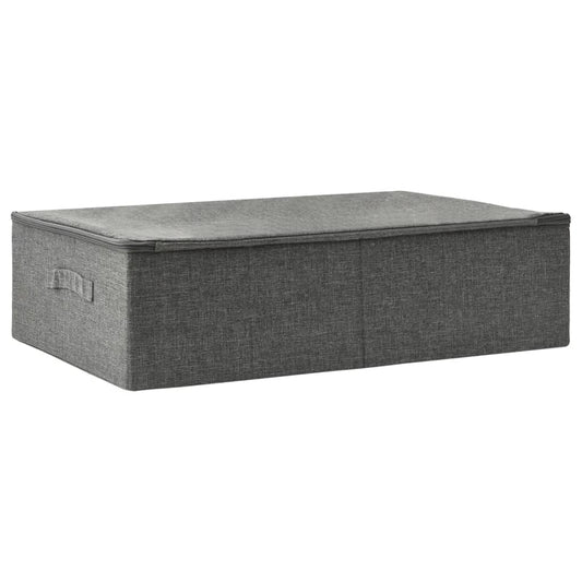 vidaXL Κουτι Αποθήκευσης Ανθρακί 70 x 40 x 18 εκ. Υφασμάτινο