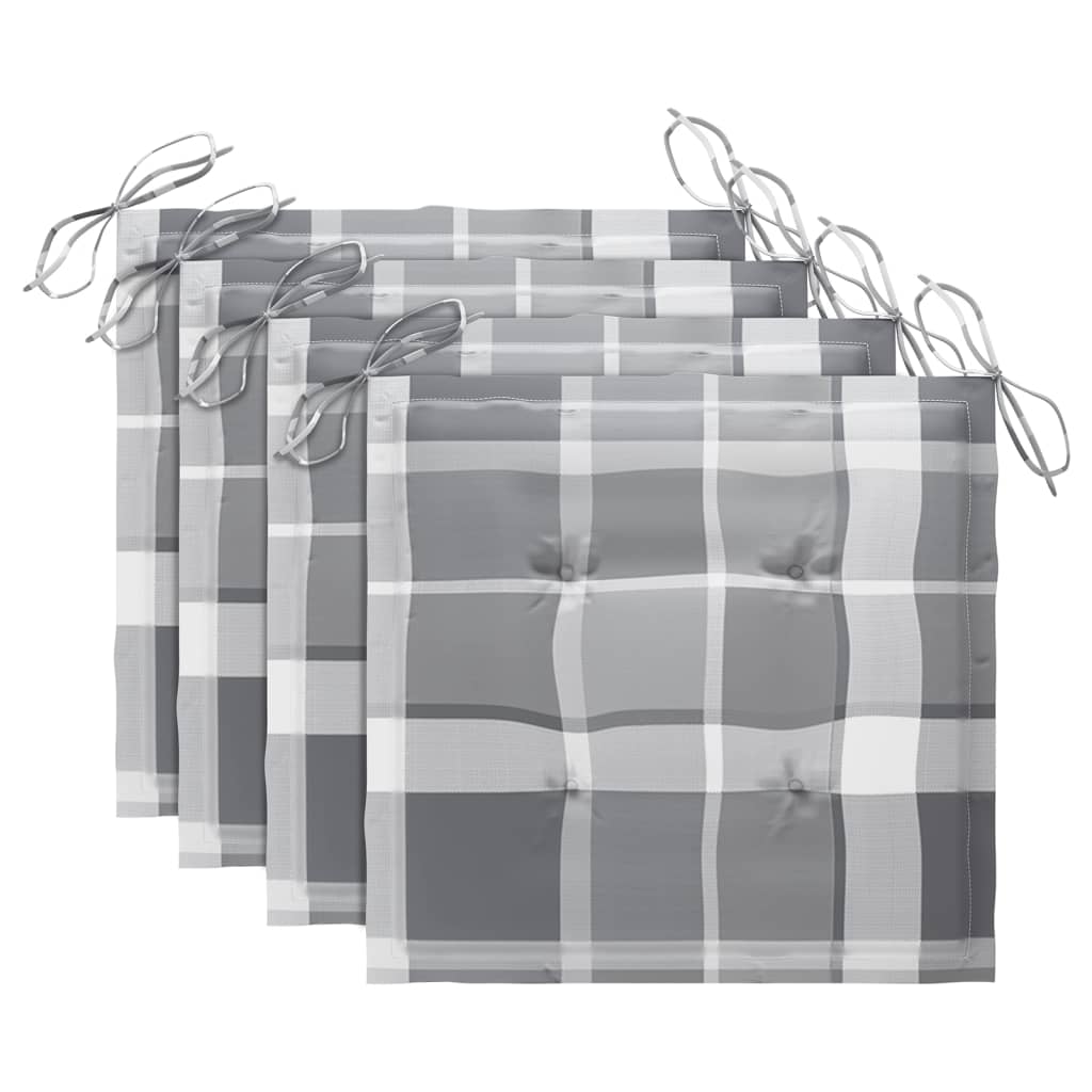 vidaXL Καρέκλες Κήπου 4 τεμ. από Μασίφ Ξύλο Ακακίας με Μαξιλάρια