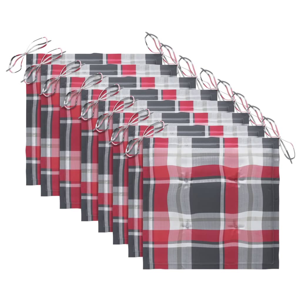 vidaXL Καρέκλες Κήπου 8 τεμ. από Μασίφ Ξύλο Ακακίας με Μαξιλάρια