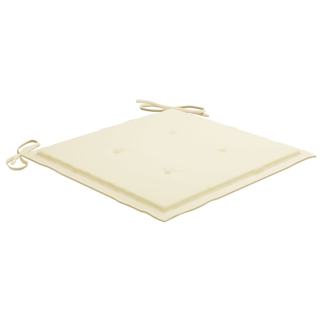 vidaXL Καρέκλες Κήπου 4 τεμ. από Μασίφ Ξύλο Teak με Μαξιλάρια