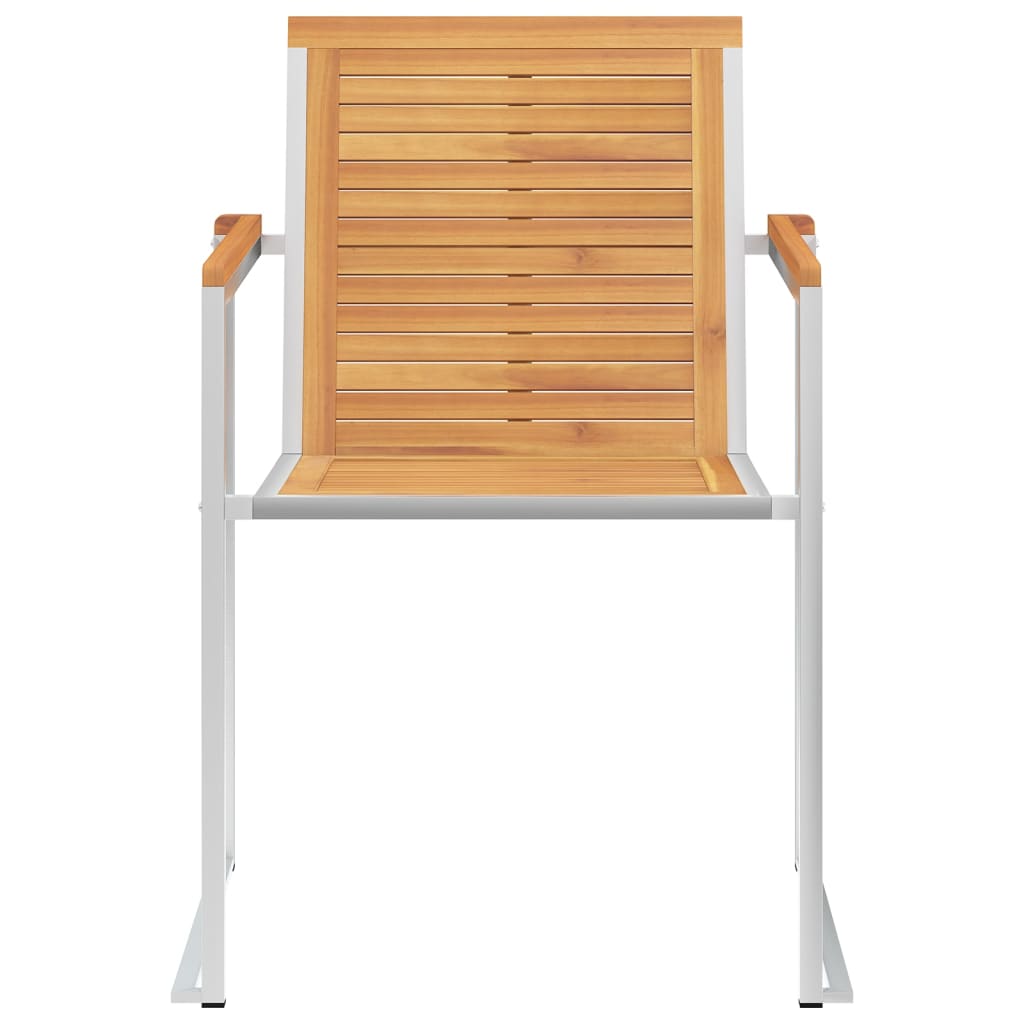 vidaXL Καρέκλες Κήπου 8 τεμάχια από Μασίφ Ξύλο Teak με Μαξιλάρια