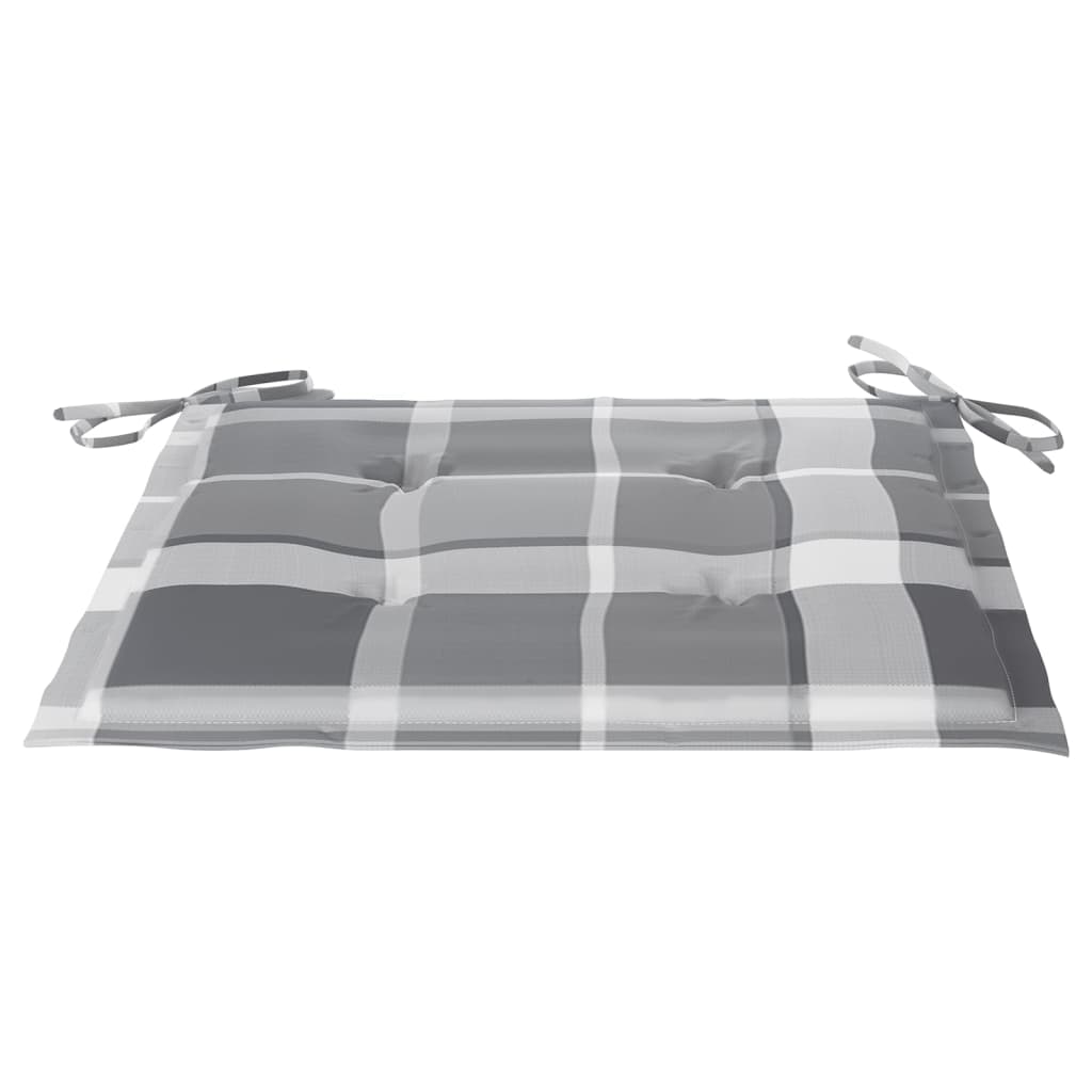 vidaXL Καρέκλες Κήπου 8 τεμάχια από Μασίφ Ξύλο Teak με Μαξιλάρια