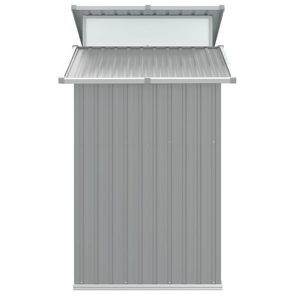 vidaXL Αποθήκη Κήπου Γκρι 270x130x208,5 εκ. Γαλβανισμένο Ατσάλι