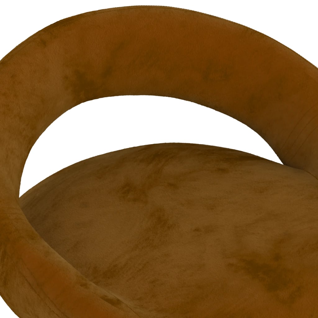 vidaXL Σκαμπό Μπαρ 2 τεμ. Καφέ Βελούδινα