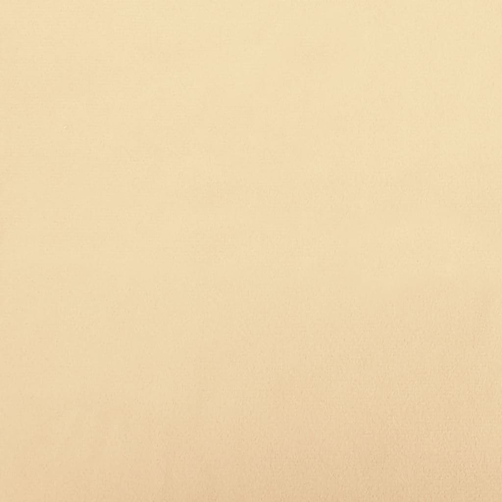 vidaXL Σκαμπό Μπαρ 2 τεμ. Κρεμ Βελούδινα