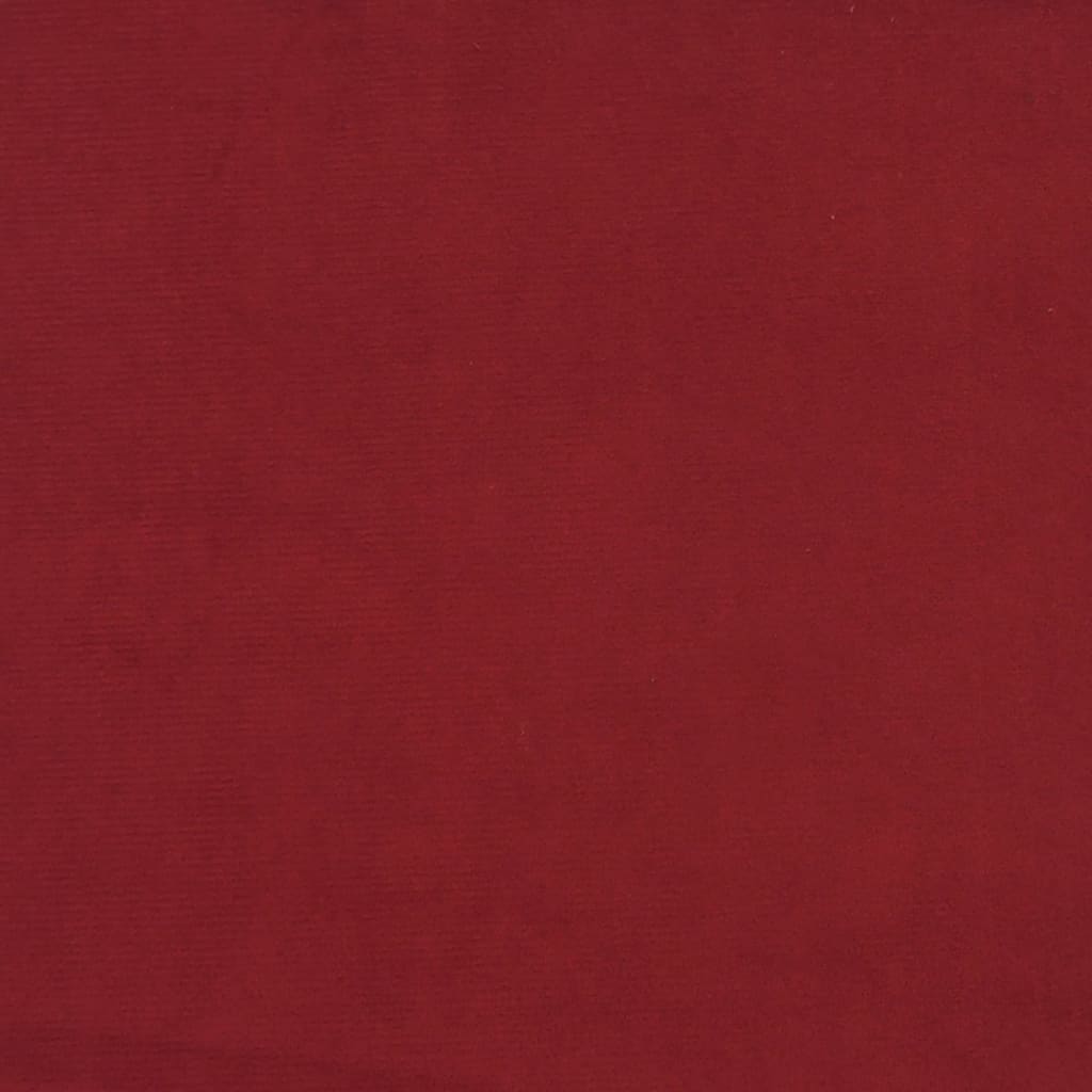 vidaXL Σκαμπό Μπαρ 2 τεμ. Μπορντό Βελούδινα